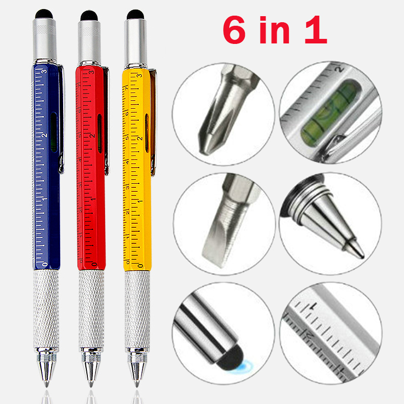 Office Technician - 6 in 1 금속 다기능 볼펜