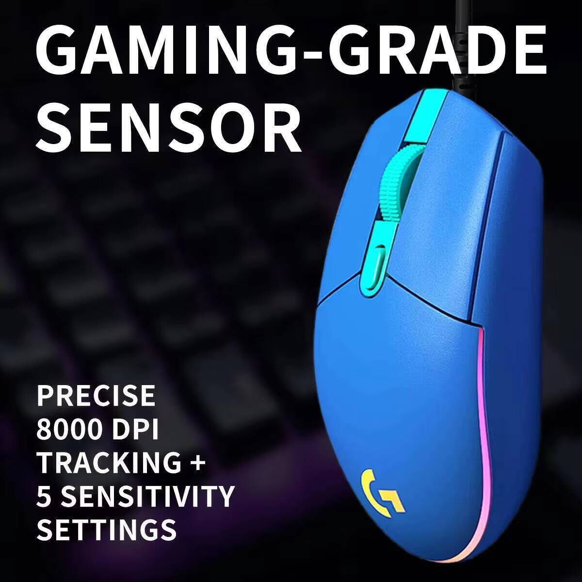 로지텍 G203 유선 게이밍 마우스 RGB 조명 800 - Logitech Mouse G203 리뷰 및 가격