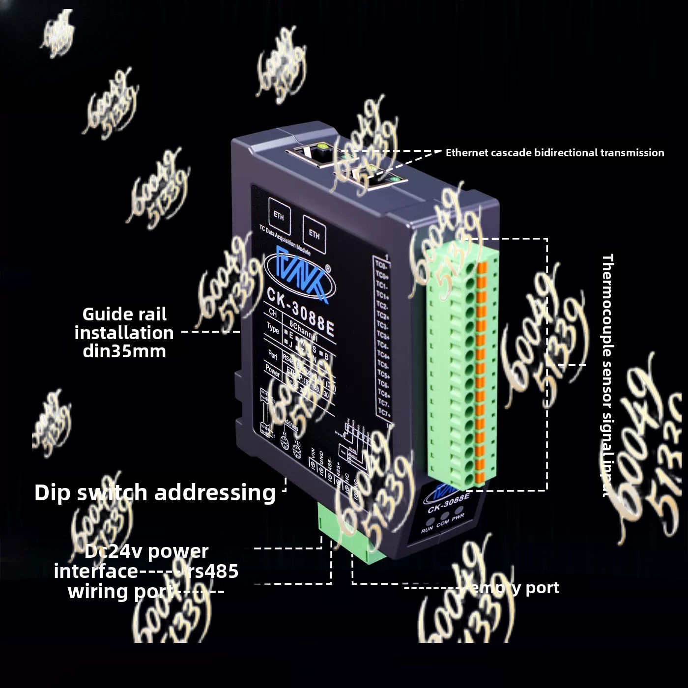 8CH 완전 절연 K형 열전대 열저항 온도 모듈 이더넷 - Power Over Ethernet 리뷰 및 가격