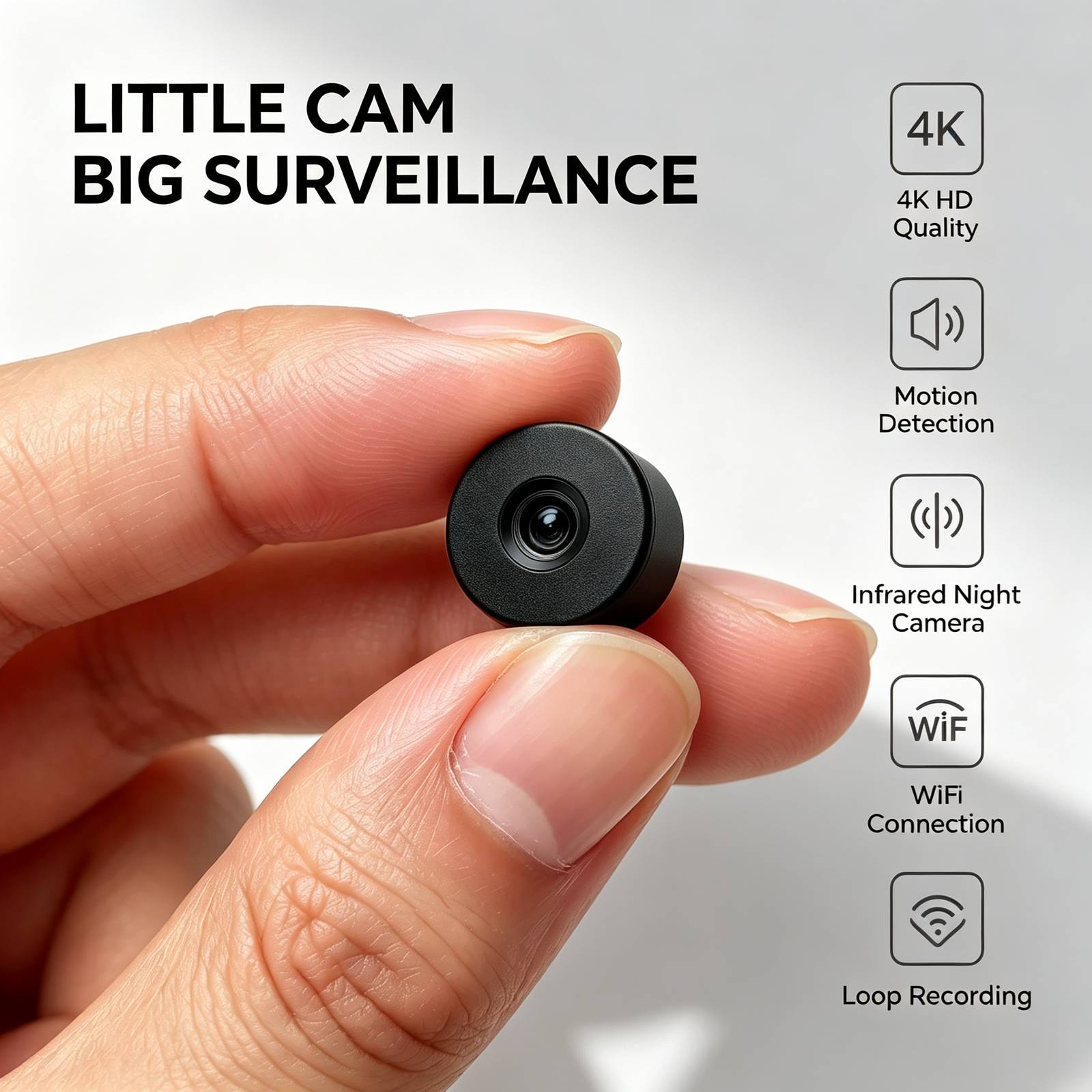 R1 미니 WiFi 보안 카메라, 4K 울트라 HD 초 - Office Technologies 리뷰 및 가격