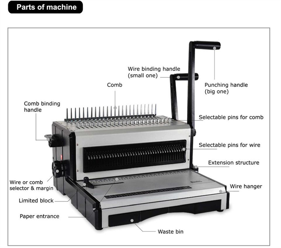 SG-ST2960 빗형 및 와이어 제본기 데스크탑 수동 - Binding Machine Comb 리뷰 및 가격